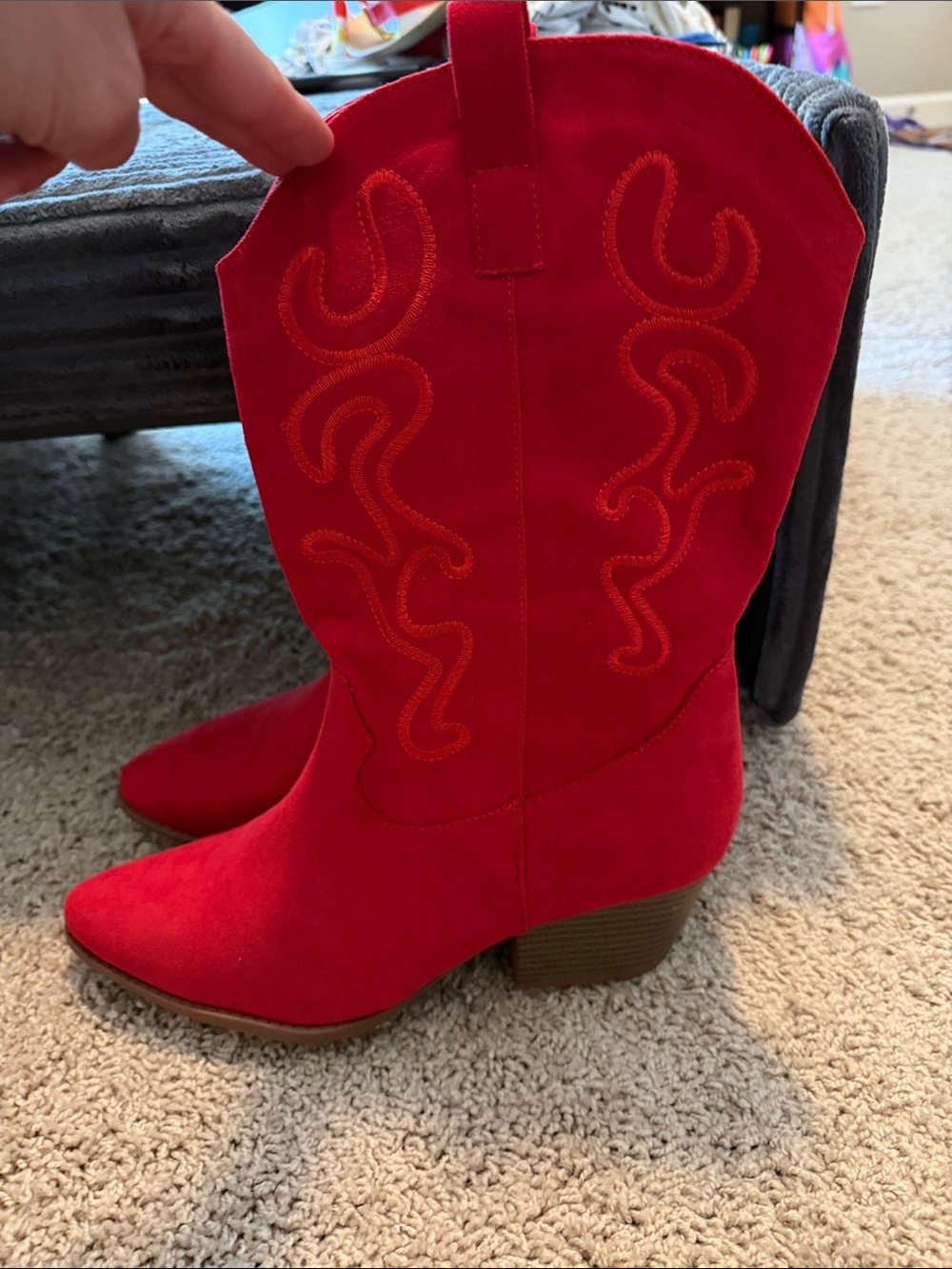 Red Western-Inspired Women’s Boots